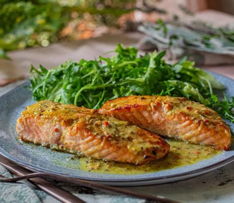 Losos s medom i senfom