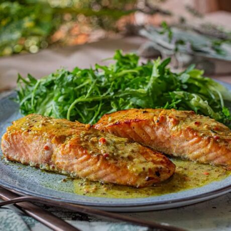 Losos s medom i senfom