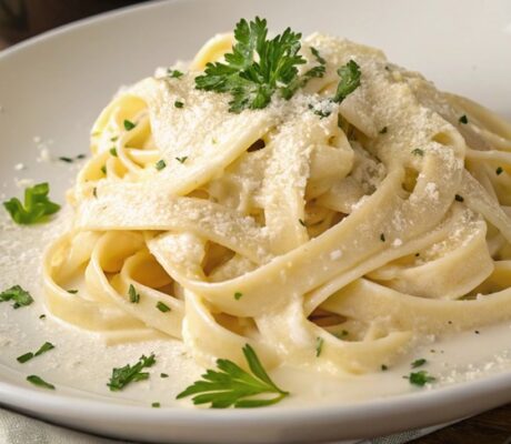 Fettuccine s češnjakom i parmezanom