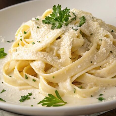 Fettuccine s češnjakom i parmezanom
